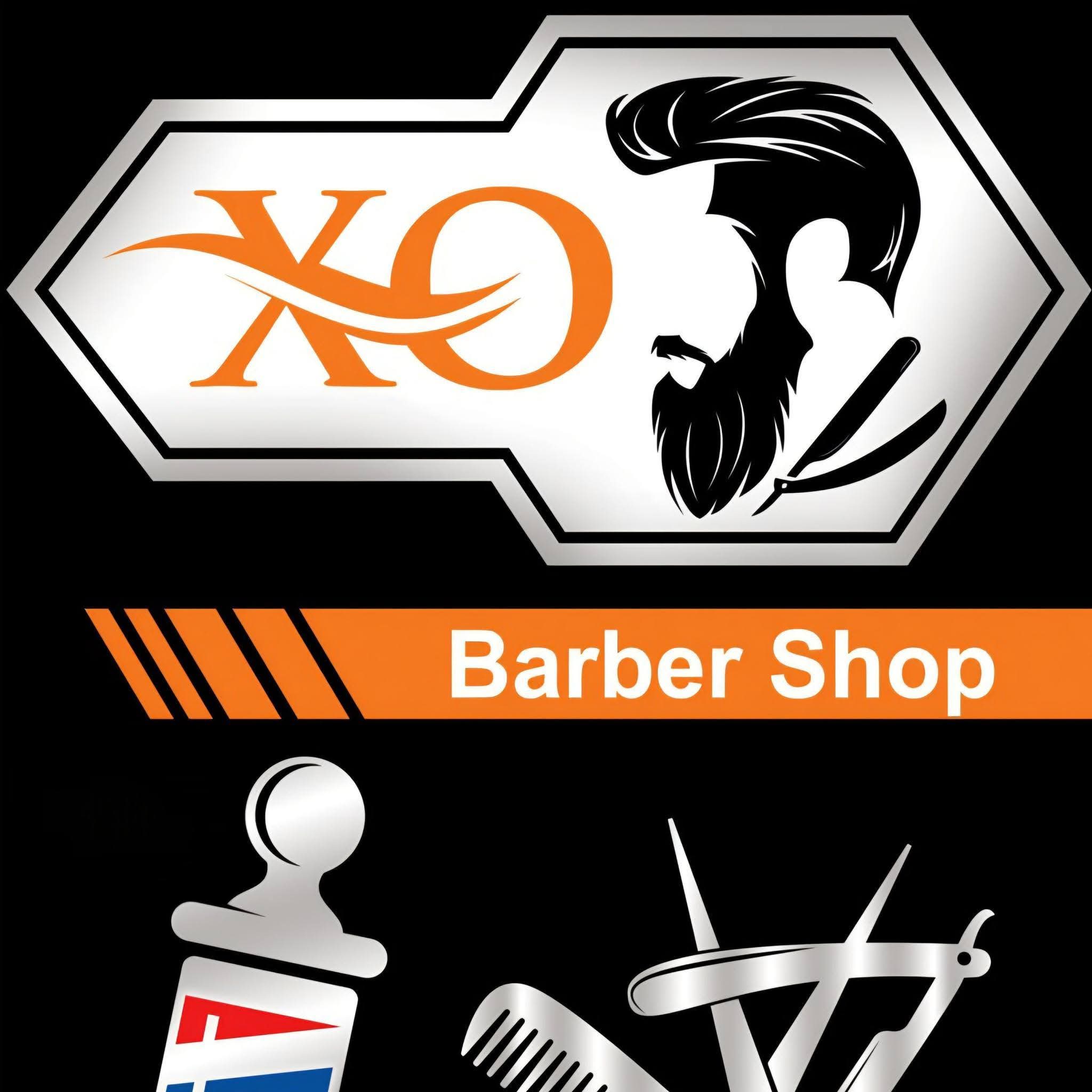 شعار XO Barber Shep